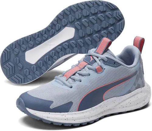 Vista 6 de PUMA Twitch Runner Trail Tenis para hombre, Azul Wash-evening Sky-sunset Glow