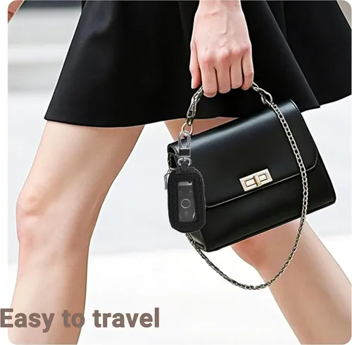 Vista 3 de Yuoyar Premium Leather Key Fob Case - Universal Car Key Holder
