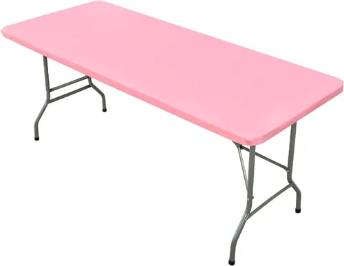 Vista 31 de Mantel Cuadrado Elástico Ajustable, Cubierta de Mesa de Poliéster Resistente al Viento, Mantel Resistente a Rayones y Lavable para Mesas Plegables