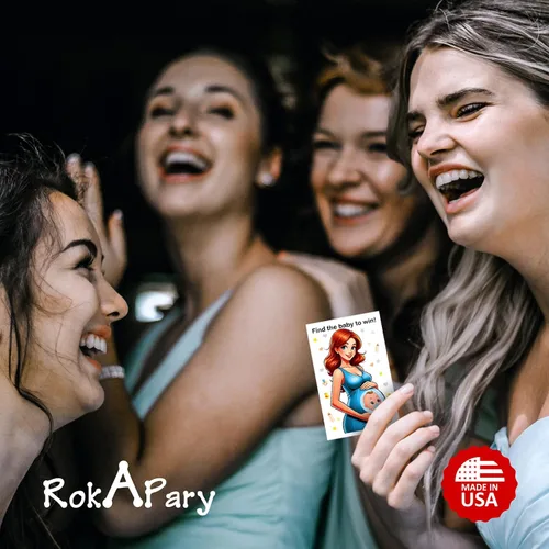 Vista 5 de RokAPary Find The Baby to Win Boy - Juego de rascar para niños, juegos tontos fáciles de jugar, idea divertida, actividad rompehielos para baby