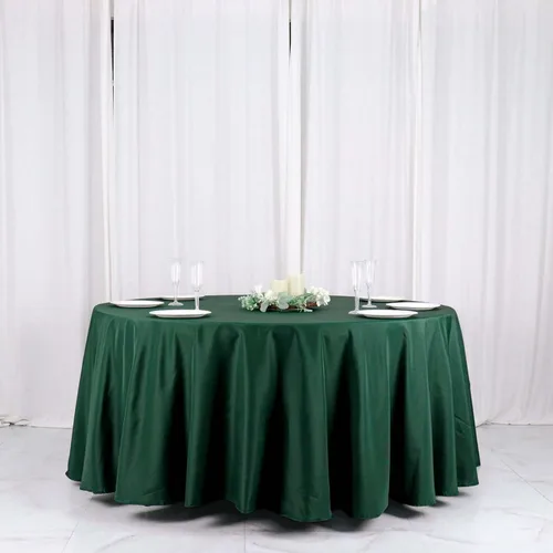 Vista 53 de Efavormart - Mantel redondo de poliéster de 108 pulgadas, 108 pulgadas, para bodas, fiestas, banquetes, restaurantes, color verde manzana
