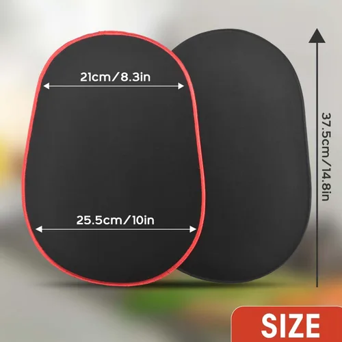 Vista 2 de Paquete de 2 alfombrillas deslizantes para batidora, 14.6 x 9.8 pulgadas Compatible con batidora de pie Kitchenaid 5-8QT, AirFryer, otros