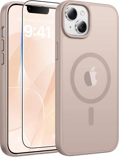 Vista 207 de FNTCASE - Funda para iPhone 16 Pro: magnética, mate, translúcida, de grado militar, protectora contra caídas, resistente, fina, duradera y a prueba