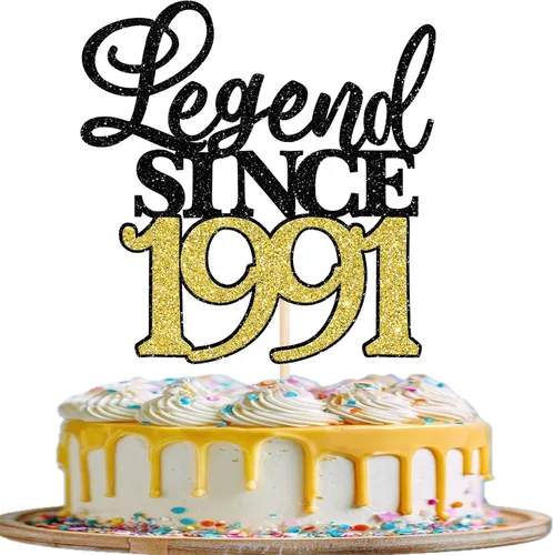 Vista 15 de Rsstarxi 1 paquete de decoración de pastel con purpurina de leyenda desde 2012 para decoración de tarta de cumpleaños 13 años para decoración