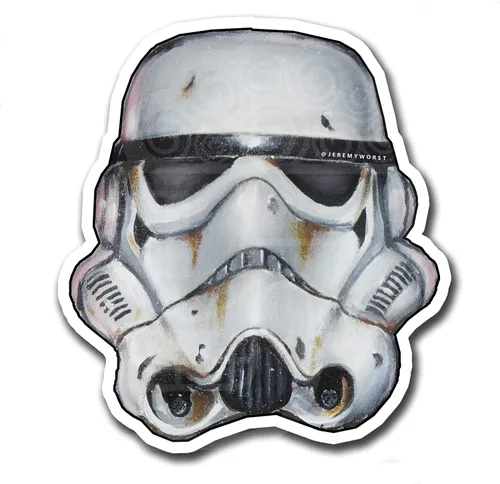 Vista 19 de Jeremy Worst pegatina de 10 cm "Arte adhesivo de Star Wars R2D2 Princesa Leia Pinup Regalos Señor Jedi Darth Vader Ayúdame Obi Uno cosas juguetes