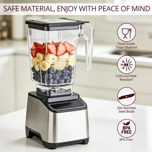 Vista 5 de Taza de repuesto para jarra de 72 onzas, compatible con Blendtec Wildside+ Classic/Designer/Professional/Commercial Series, 5 años de garantía