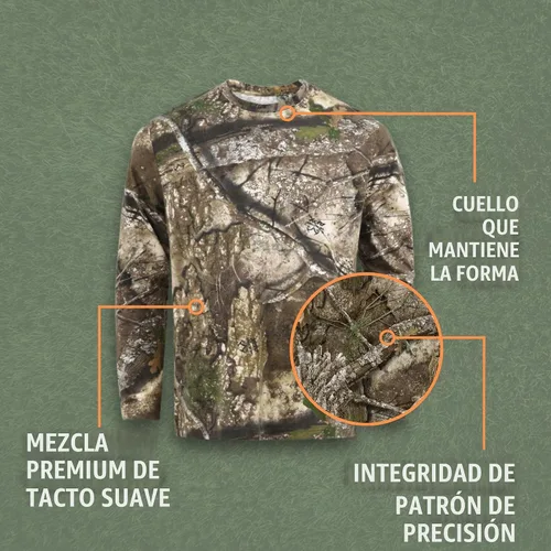 Vista 5 de Realtree Camo Crewneck Tees Mezcla de algodón Realtree Apx