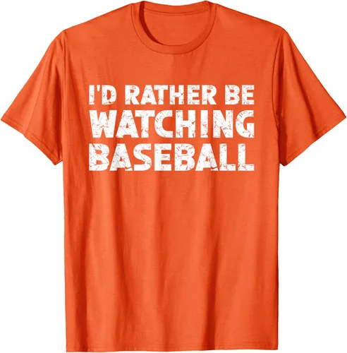 Vista 27 de Camiseta de béisbol I'd Rather Be Watching