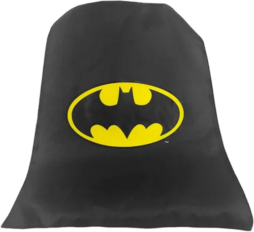 Vista 4 de DC Comics Justice League Mini Batman Mochila para niños pequeños Mochila preescolar de lujo de 12 pulgadas con capa desmontable y calcomanías