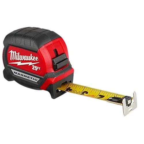 Vista 2 de Milwaukee 48-22-0325 Cinta métrica magnética de hoja ancha compacta
