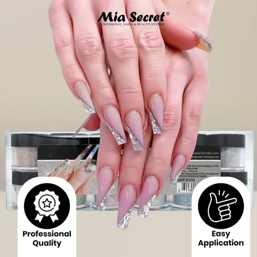 Vista 6 de Colección de polvos para arte de uñas Galaxy (12 unidades)