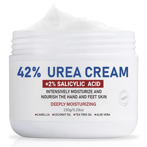 Vista 16 de OUKEYA Crema de urea 42% para secar la piel áspera 5.29 oz, con lima de pie