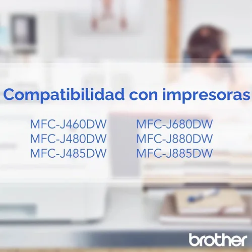 Vista 2 de Cartucho de tinta de rendimiento estándar LC201BK Brother, Negro