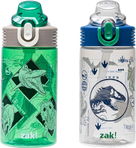 Vista 20 de Zak Designs Teenage Mutant Ninja Turtles - Botella de agua para niños para la escuela o viajes, paquete de 2 botellas de agua de plástico duradero