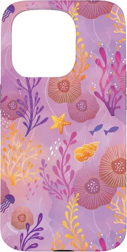 Vista 14 de Funda para iPhone 16 Disney The Little Mermaid Ariel Under the Sea Ambiance