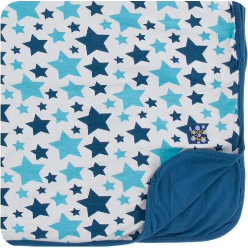 Vista 17 de KicKee Pants Manta estampada para niños pequeños, casas de Amazon, talla única