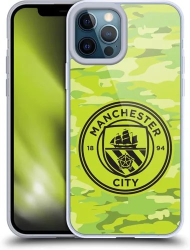 Vista 152 de Head Case Designs Funda de gel con licencia oficial del Manchester City Man City FC Blue Moon Badge Camou [protección de grado militar] compatible