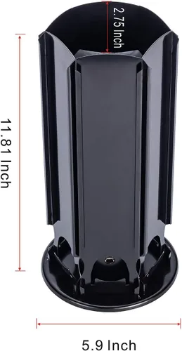 Vista 2 de Soporte de almacenamiento para cápsulas de café Nespresso Vertuo para 30 cápsulas con giros silenciosos de 360 grados, soporte para carrusel de Más