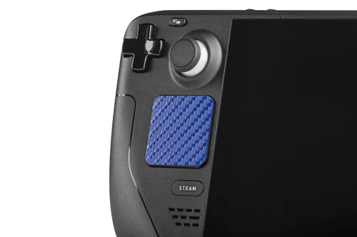 Vista 4 de TouchProtect Steam Deck - Add Style Tactile Feedback and Protect your Steam Decks Trackpads More than just a skin Carbon - Blue