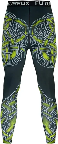 Vista 4 de HSSDH Pantalones de compresión de baloncesto para jóvenes, leggings de yoga activos para hombre, pantalones de correr, danza, ciclismo, entrenamiento