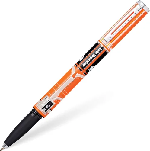 Vista 18 de Pluma estilográfica Sheaffer Pop con borde cromado y punta media, en caja de regalo, Clásico - Lila