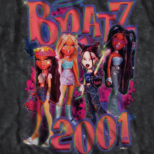 Vista 2 de Bratz Camisa original de muñecas para hombre Yasmin Cloe Jade y Sasha Tie Dye