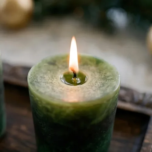 Vista 5 de Aroma Naturals Votive Candles Aceite esencial con abeto de enebro y albahaca, Evergreen Holiday, 6