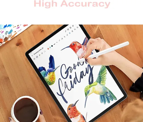 Vista 4 de Tab S9 FE S Pen - Lápiz capacitivo para Samsung Galaxy Tab S9 FE Plus + 5 Beige