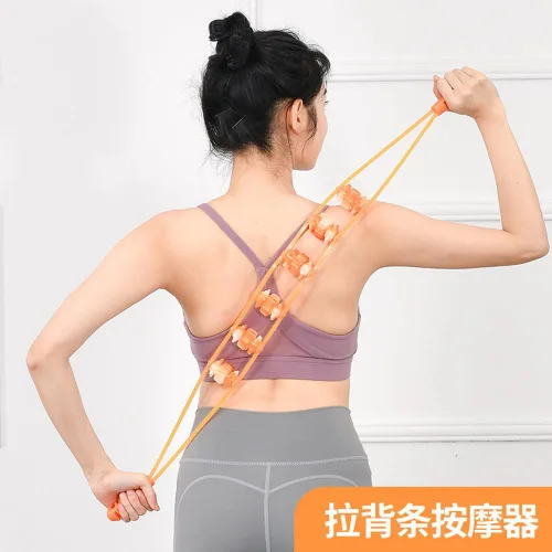 Vista 6 de Masajeador de espalda con rodillos Masajeador Yoga Relax Masajeador Abdomen Cintura Masajeador Pierna Hombro Masajeador Masajeador de espalda Frote
