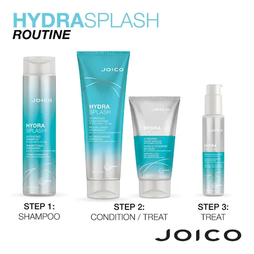 Vista 8 de Joico HydraSplash - Champú y acondicionador hidratante Para cabello fino, medio y seco Reponer la humedad Añade hidratación y suavidad Con