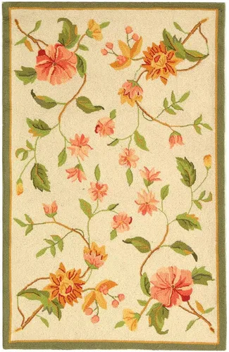 Vista 30 de SAFAVIEH Chelsea Collection - Alfombra decorativa de 1 pies 8 pulgadas x 2 pies 6 pulgadas, color negro, lana de campo francesa enganchada a mano