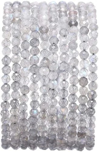 Vista 25 de BEADIA Cuentas de piedra natural africana de turquesa faceted rondelle 3x4mm semipreciosas sueltas para hacer joyas 38cm