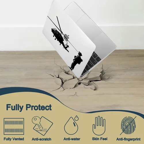 Vista 5 de Funda para laptop para MacBook Air de 11 pulgadas 2015 2014 2013 2012 2011 2010 A1465 A1370, diseño de plástico, duradero, protector de computadora