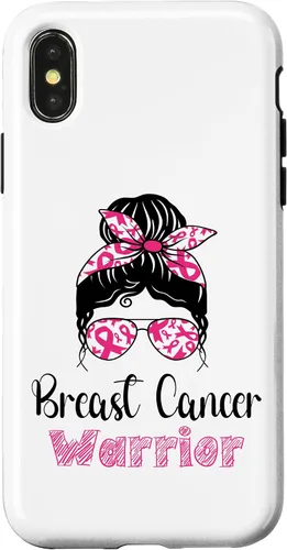 Vista 5 de iPhone 16 Breast Cancer Warrior Breast Cancer Awareness Case