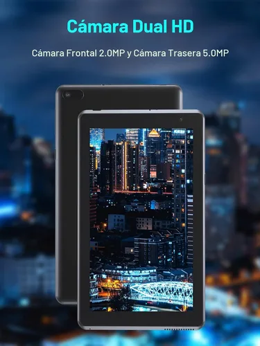 Vista 4 de ATOZEE Tablet Android, tabletas de 7 pulgadas, procesador de cuatro núcleos de 1.5 GHz, almacenamiento de 32 GB, 4 GB de RAM, cámara dual, pantalla
