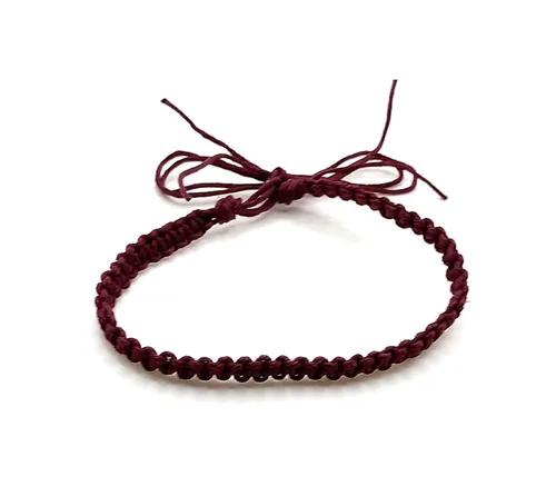 Vista 4 de Hemp Anklet Adjustable Tie On (Black)
