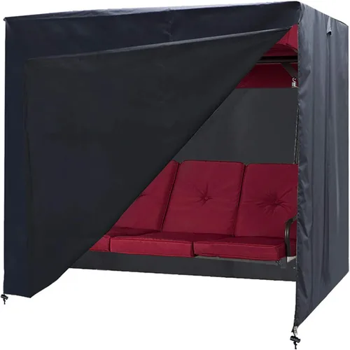 Vista 6 de Ourdoor Swing Cove, Cubierta para Hamaca de 2 Asientos Triples, Cubierta para Columpio de Jardín, Cubierta para Silla Planeadora de Hamaca