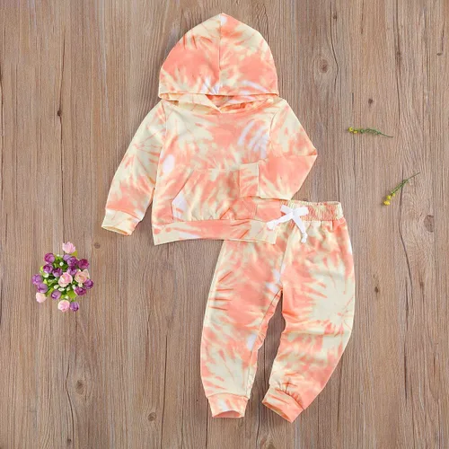 Vista 3 de Covvoliy Ropa de otoño e invierno para bebé niña, sudadera con capucha y pantalones con estampado de leopardo, 2 piezas