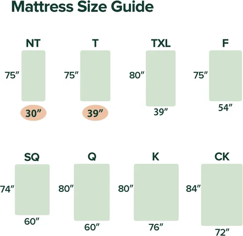 Vista 7 de Colchón viscoelástico, Zinus, de 5 pulgadas, para litera / cama nido / diván, Memory Foam, Caqui