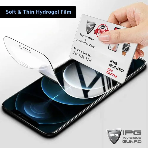 Vista 3 de IPG Protector de hidrogel para Xiaomi 13T - 13T Pro Full Body Protector de hidrogel Pantalla táctil invisible Sensible Ultra HD Película