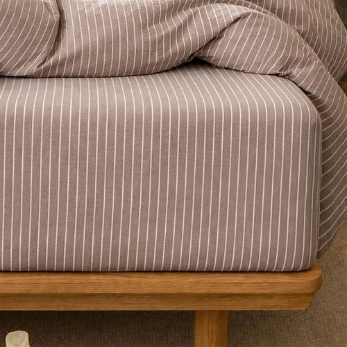 Vista 21 de MooMee Sábana bajera ajustable de solo 100% algodón lavado con textura parecida al lino, transpirable, duradera, suave, cómoda, bolsillo profundo