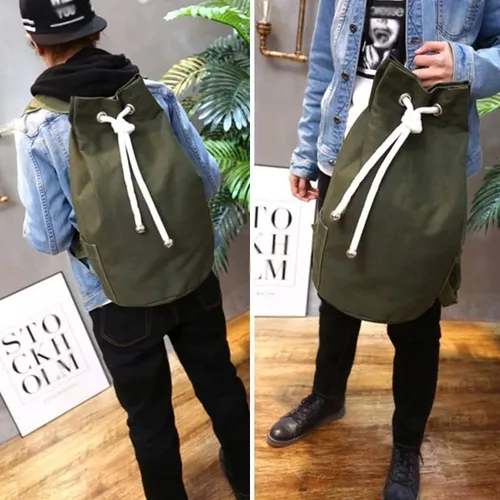 Vista 5 de LUKEO - Bolsa de gimnasio para hombre, con cordón, para deportes, baloncesto, para mujer