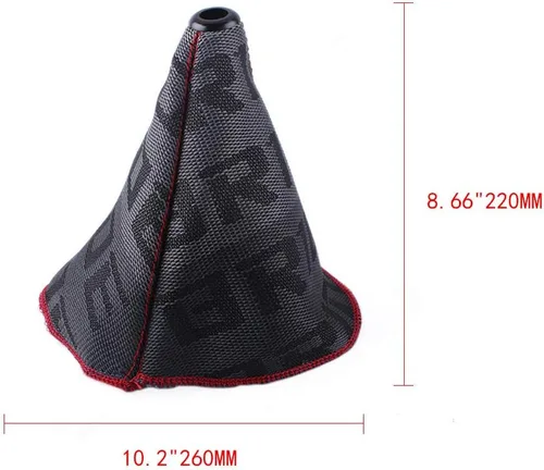Vista 2 de Funda universal de palanca de cambio, funda para el polvo de tela para palanca de cambio manual/automática (Gris)