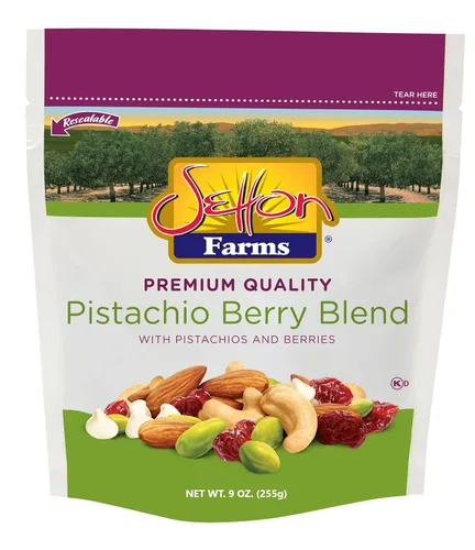 Vista 20 de Setton Farms Bolsa de mezcla de nueces de pistacho con almendras, pistachos y anacardos, bolsa resellable de 8 onzas