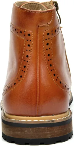 Vista 6 de Bruno Marc - Botas de vestir de motocicleta al tobillo para hombre