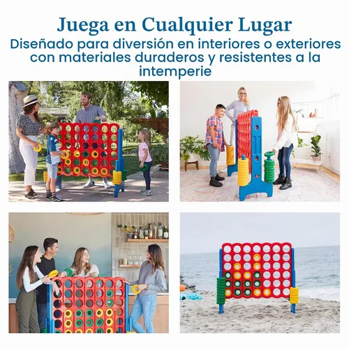 Vista 4 de ECR4Kids Jumbo 4-To-Score, Juego Gigante, Surtido