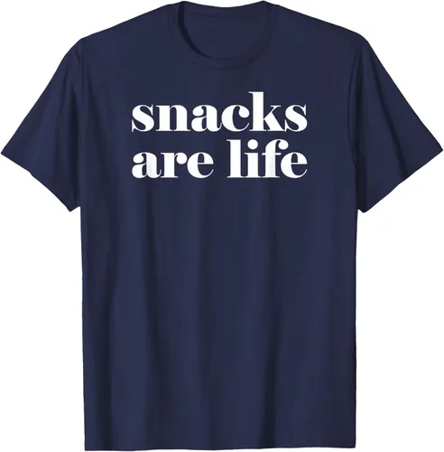 Vista 47 de Snacks Are Life - Camiseta divertida para amantes de los aperitivos, Negro