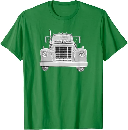 Vista 52 de Camiseta clásica de camión pesado International Harvester IH Loadstar, Negro, S