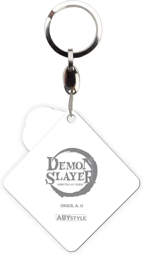Vista 2 de ABYSTYLE Demon Slayer Kimetsu No Yaiba Zenitsu Agatsuma Llavero de metal Anime Manga Accesorios Regalo, Varios