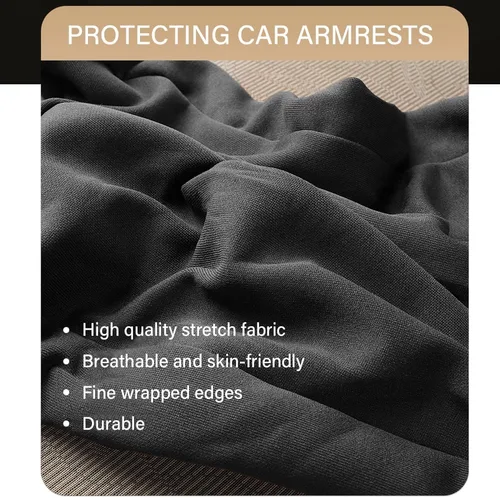 Vista 3 de 2 piezas de cubierta de reposabrazos para coche, cubierta elástica de reposabrazos para coche, cubiertas de reposabrazos automotrices, protectores